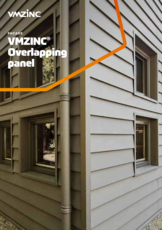 VMZINC overlapping panel